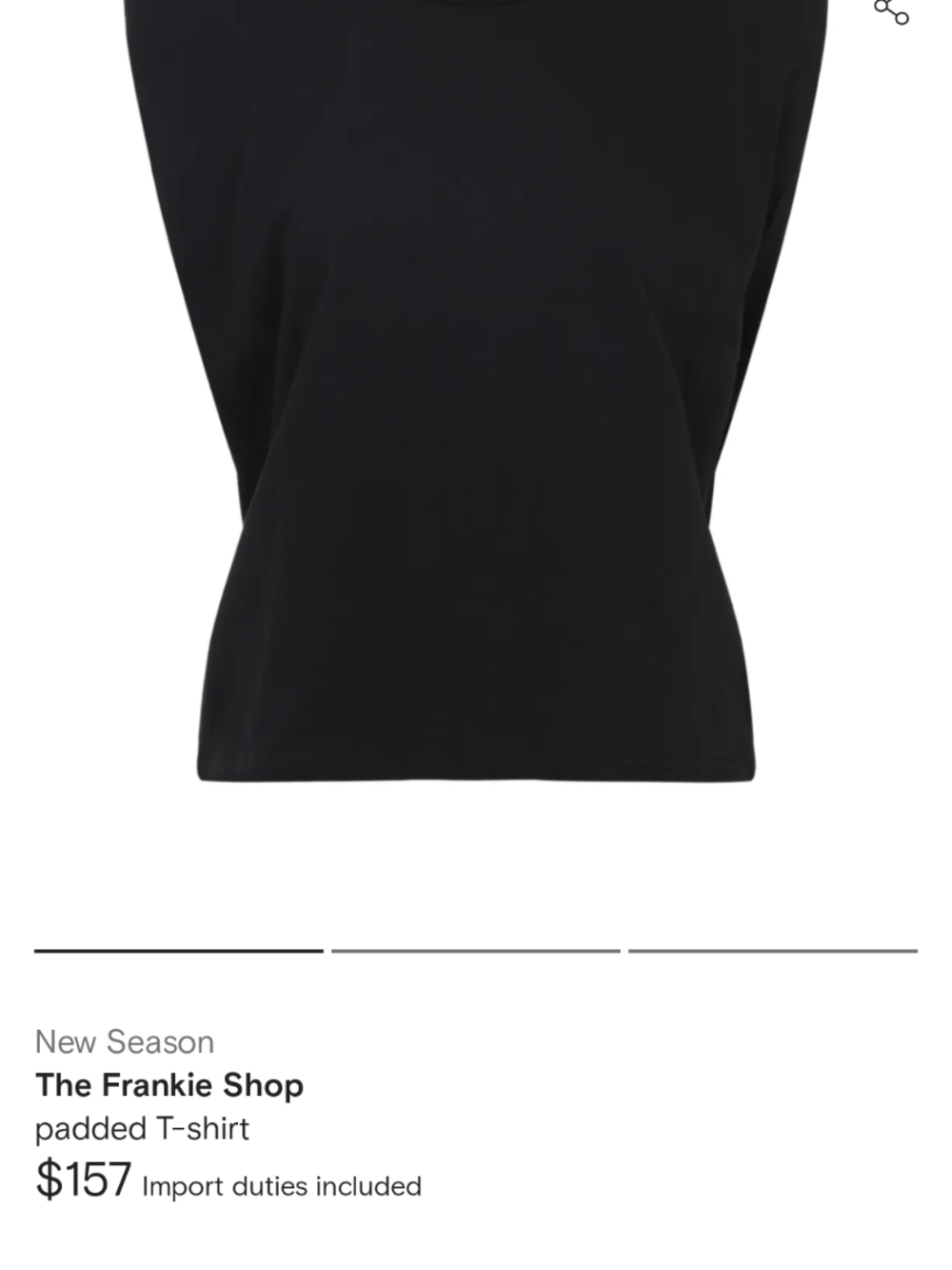 The Frankie Shop Black Padded Tank